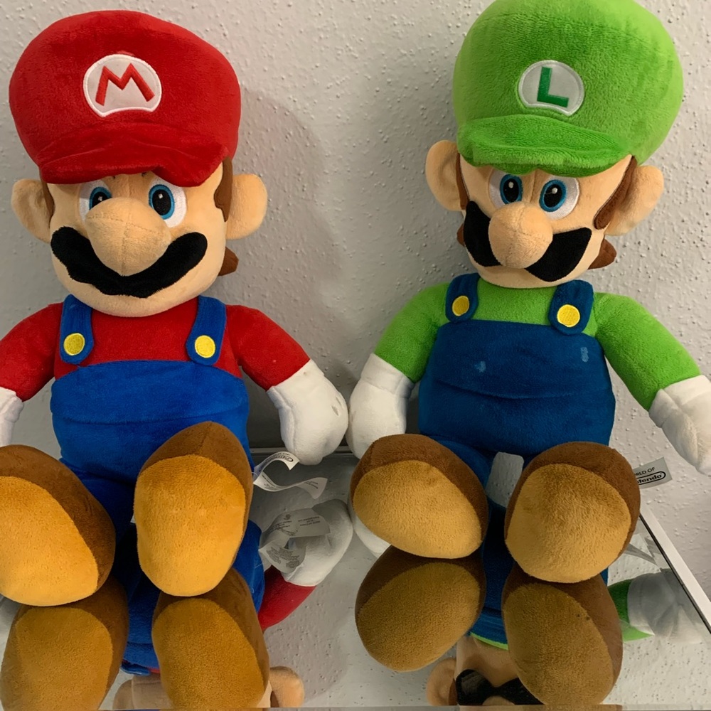 Mario and Luigi plush